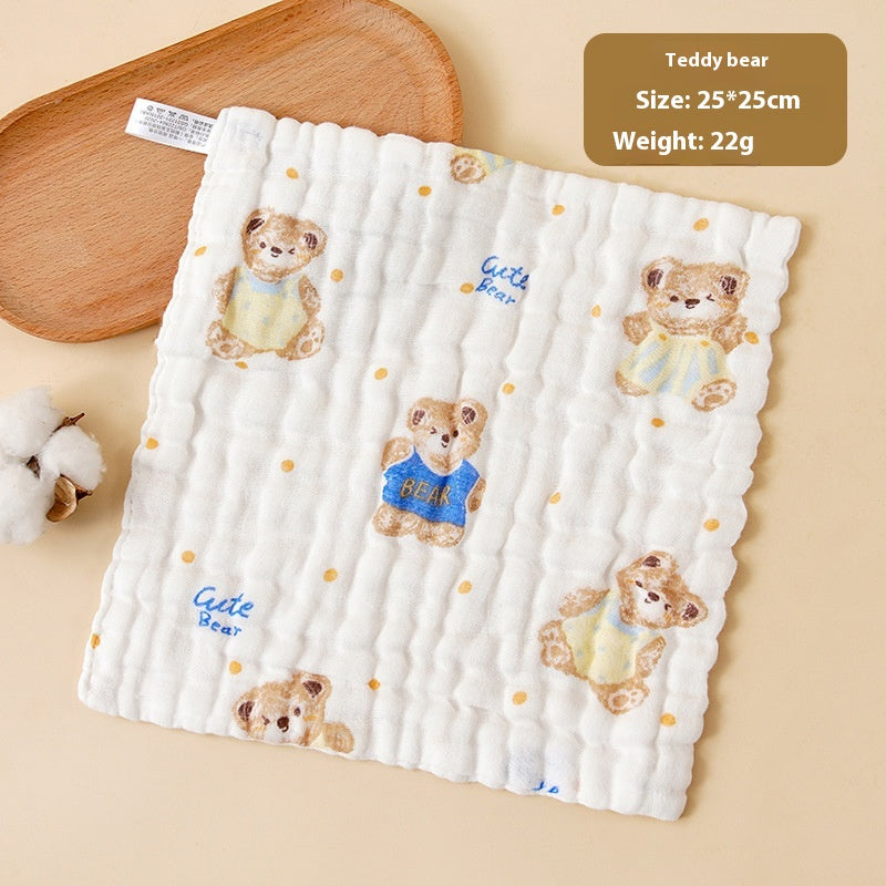 Serviette pour bébé Salive Laver le visage en coton pur nouveau-né