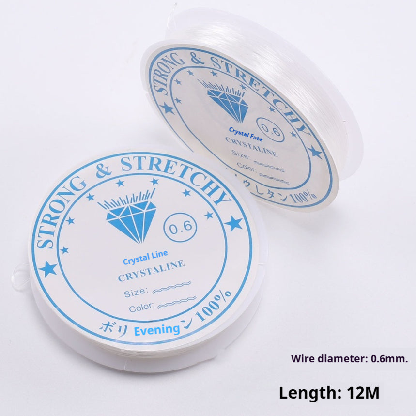 Ligne transparente de pêche en cristal blanc Ligne élastique