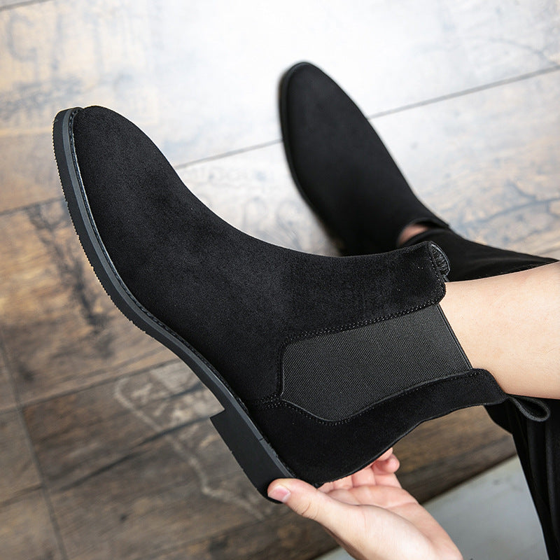 Chaussures décontractées formelles de plus grande taille Chaussures en cuir haut de gamme Boo de cheville de style européen et américain
