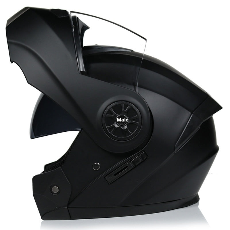 Casque de batterie gris Hommes et femmes Casque plein visage