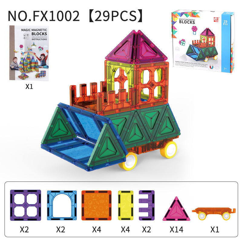 Magnetic Tile Jouet d'assemblage éducatif pour enfants