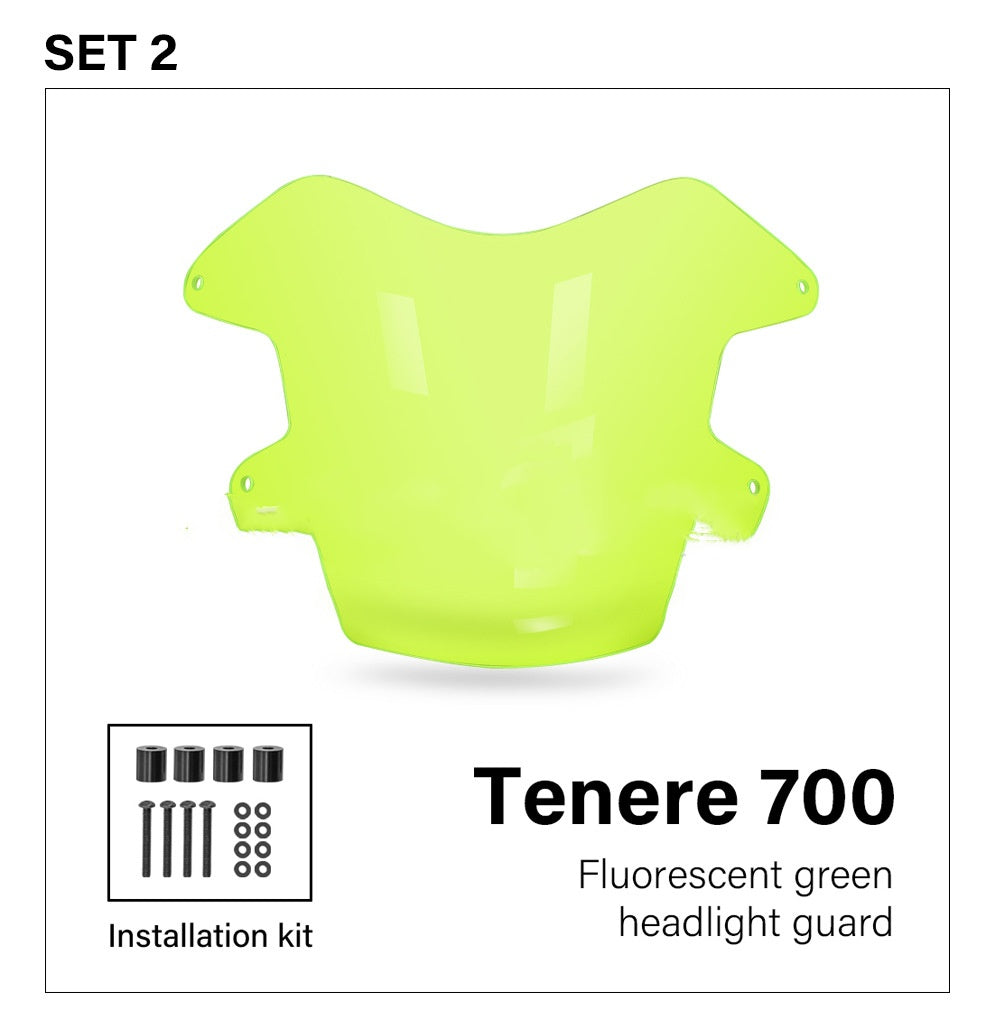 Feuille de protection en plastique de phare de moto Shell