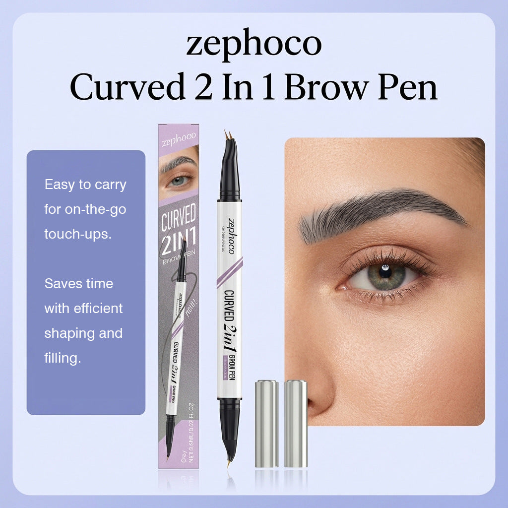 Crayon à sourcils étanche à double extrémité