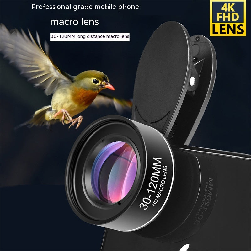 30-120mm Téléphone portable longue distance Objectif Macro arrière