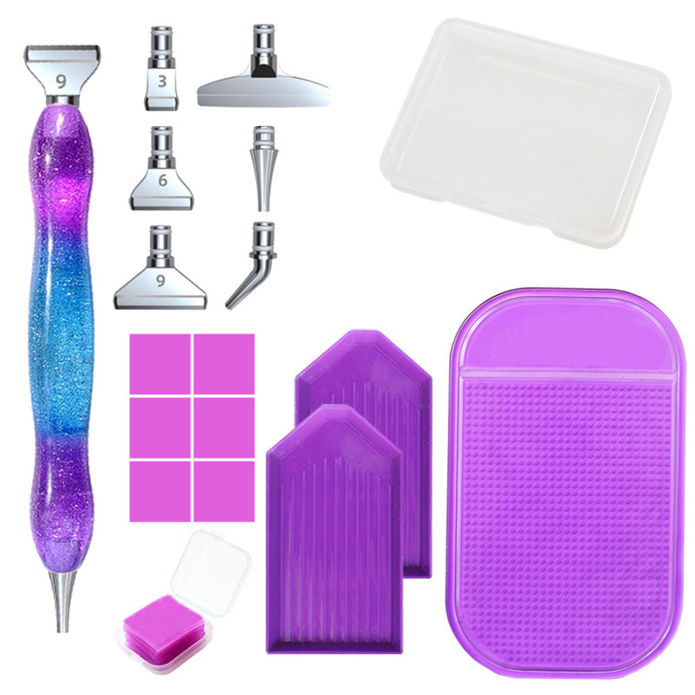 Ensemble d'outils de peinture diamant alliage tête de stylo bricolage