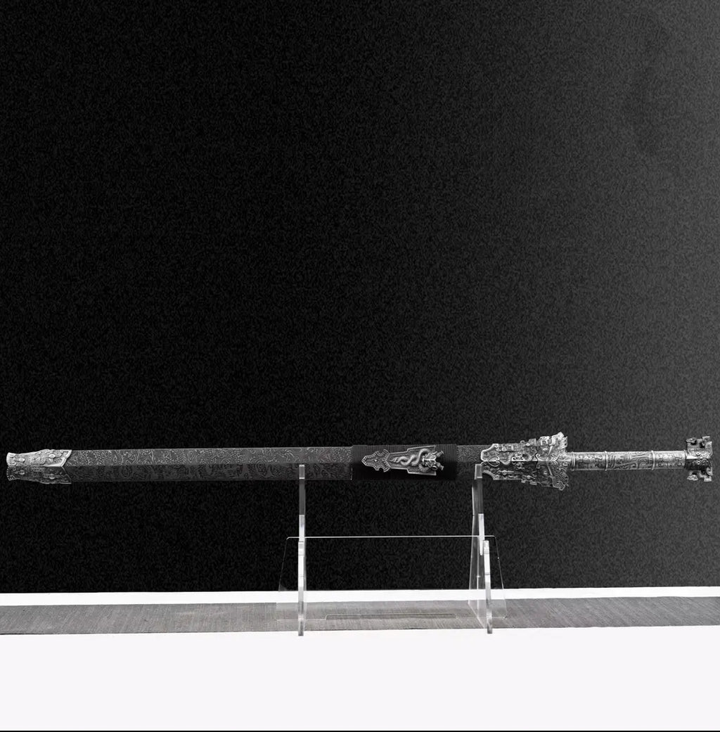 HanwangIntegral Sword Haute Acier Manganèse Autodéfense Arme à froid Collection-Grade Unsha