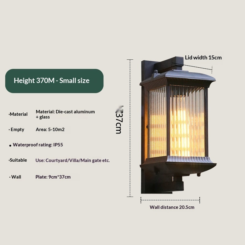 Mur extérieur solaire lumière étanche