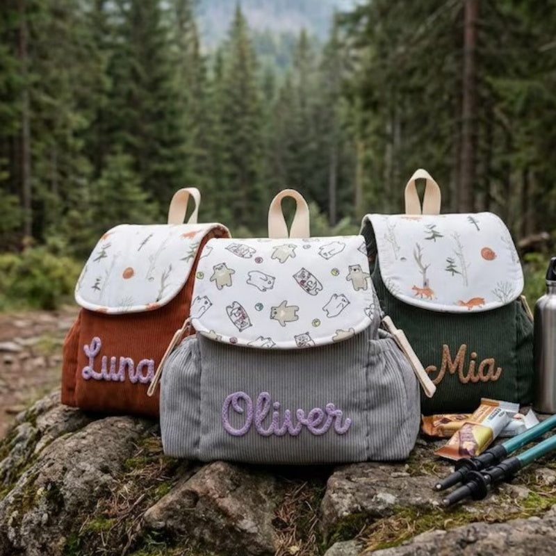 Sac à dos léger brodé à la main personnalisé