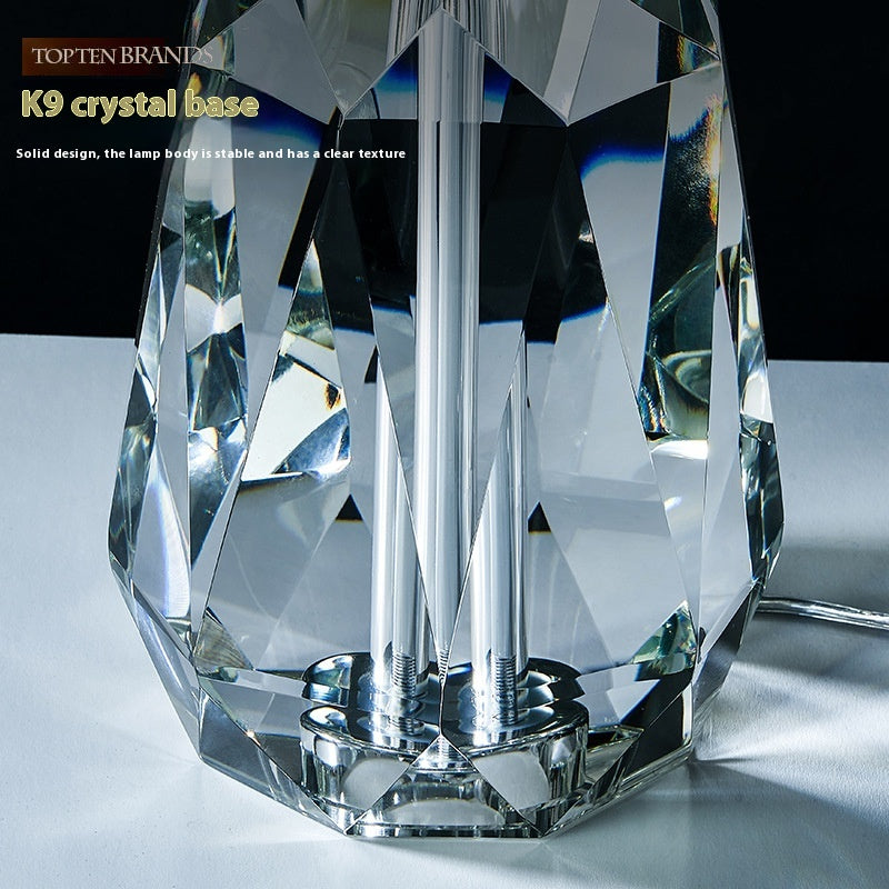 Lumière de luxe cristal lampe salon chambre simple côté lit