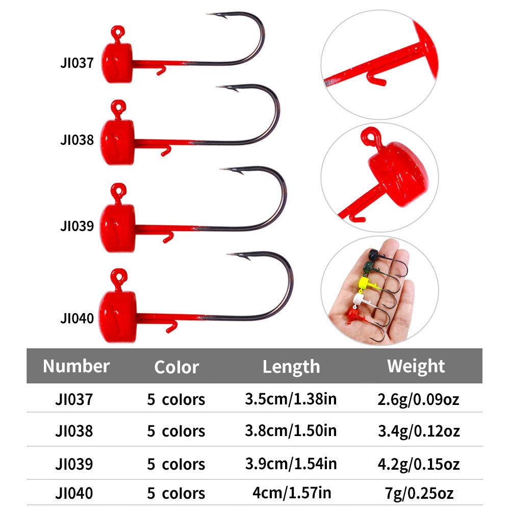 Haircut en forme de champignons Fishhook Jig Crochet Accessoires