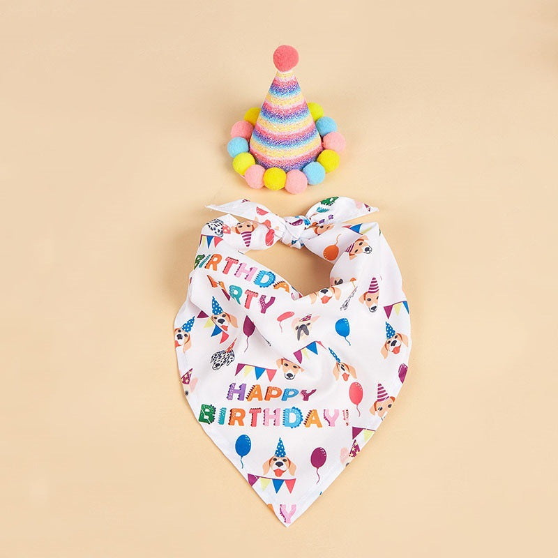 Creative Printing Dog Triangular Binder Birthday Salive Serviette Accessoires