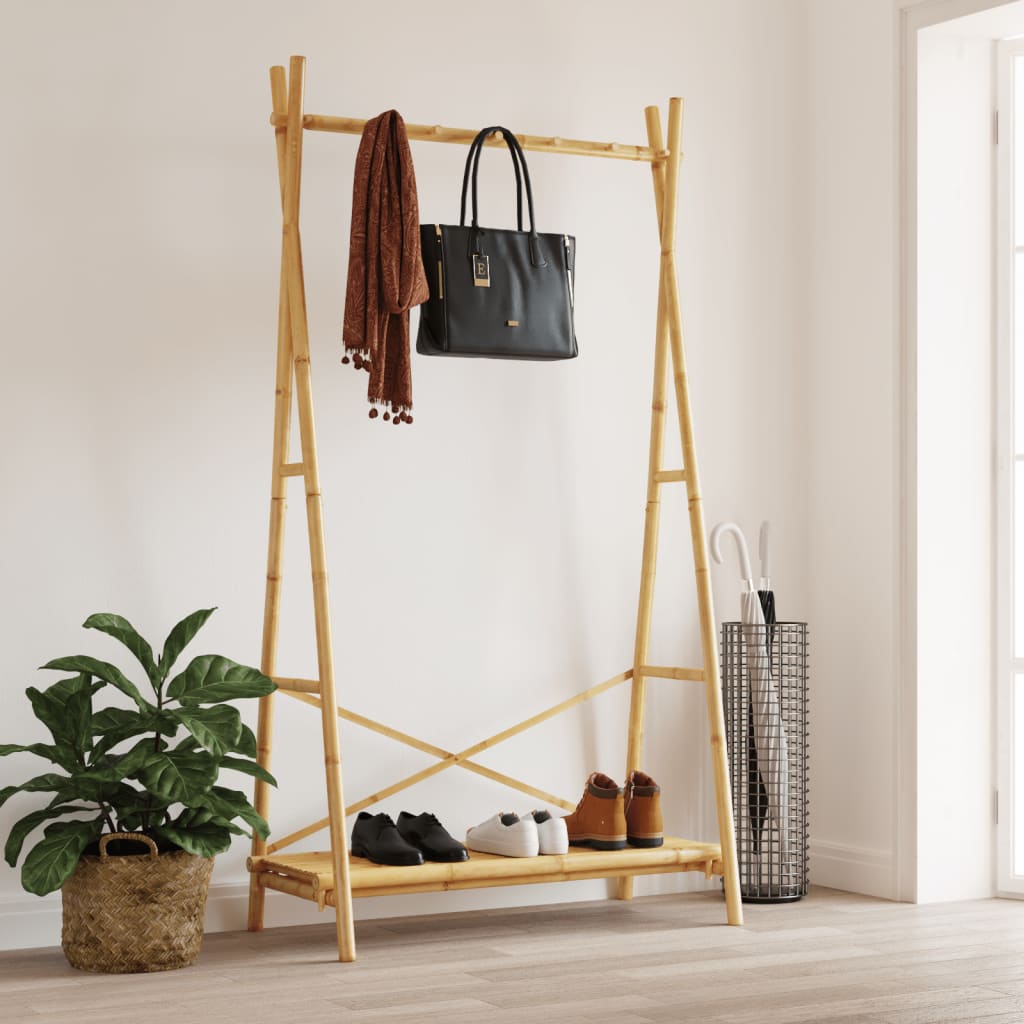 Sac de vêtements avec étagère 102x50x190 cm Bamboo