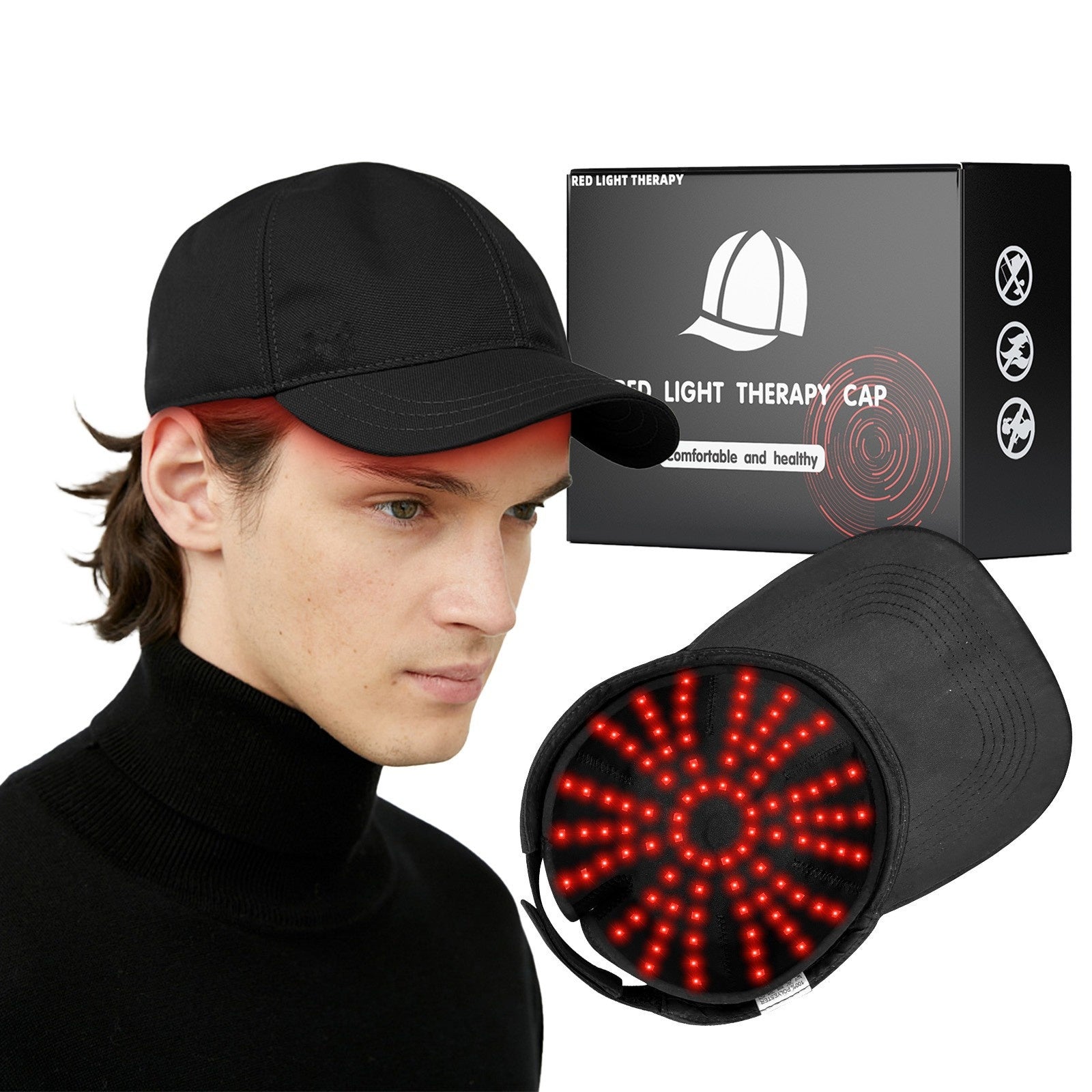 Casquette de thermothérapie à lumière rouge