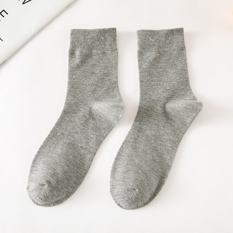 Chaussettes de tube Automne et hiver Couleur solide