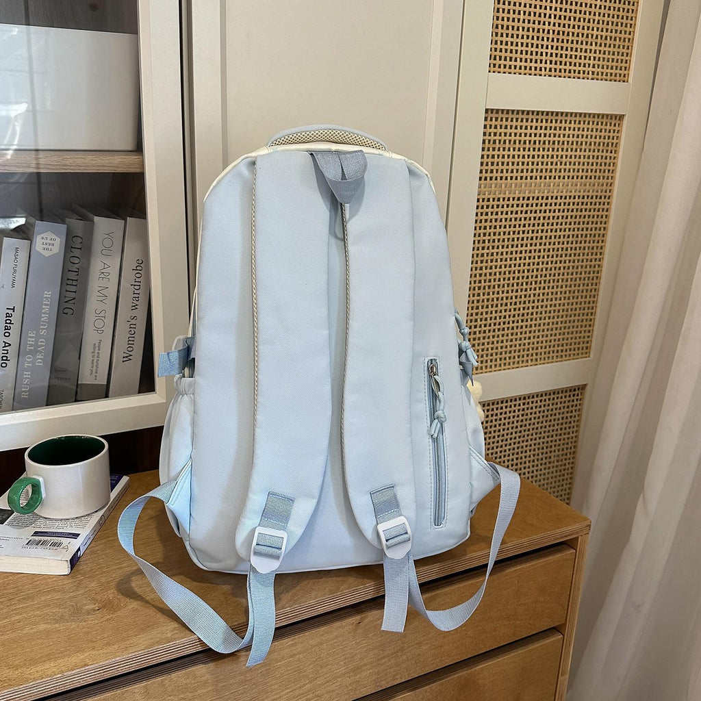 Bloc de couleur High Apparence Multi Compartiment Sac à dos léger