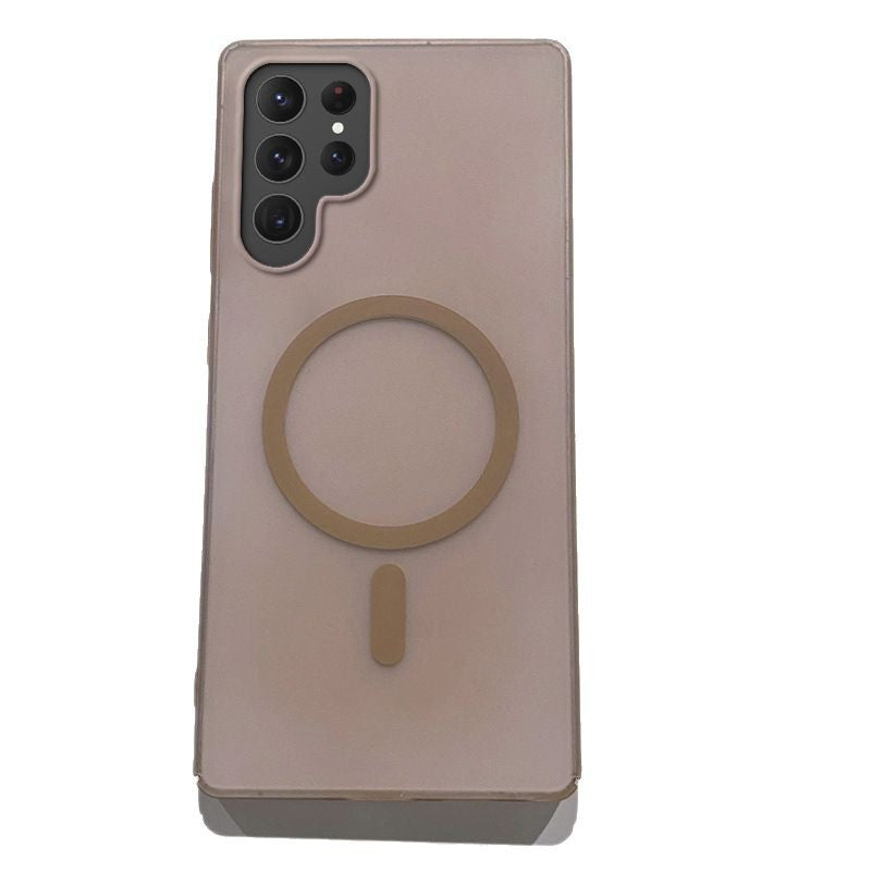 Housse de téléphone magnétique anti-dérapante de glace de coquille dure de Pc