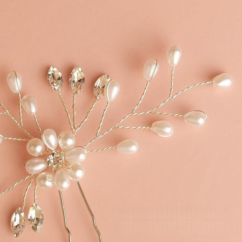 Tête de mariée fabriquée à la main avec des cristaux de marquise