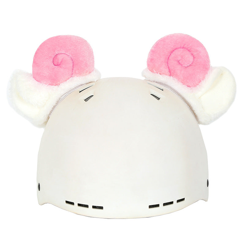 Mignon casque de dessin animé et couverture de chapeau
