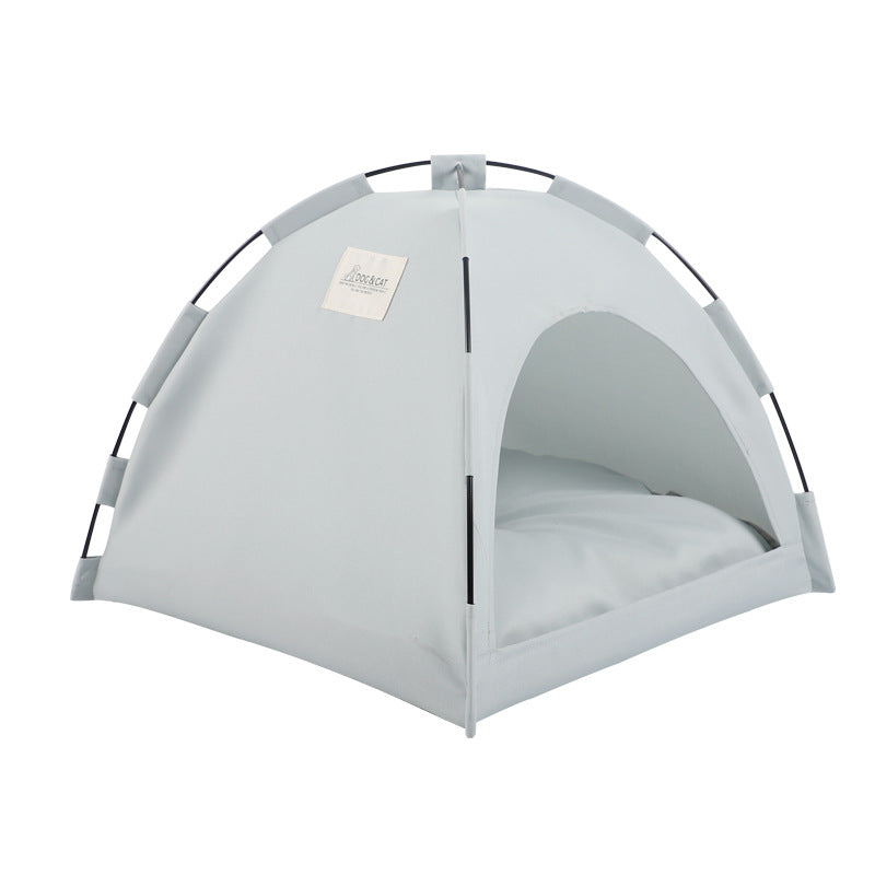 Cat Tente Cooling Mat Dog House Pet Canapé Camping Dog Lit avec coussin pour chien Kennel Intérieur