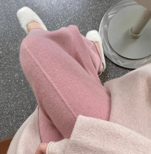 Printemps et automne Port extérieur Trendy Maman Pantalon casual à large jambe