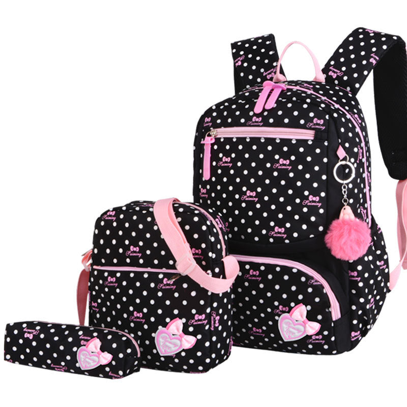 École primaire fille style coréen mignon Princess sac à dos