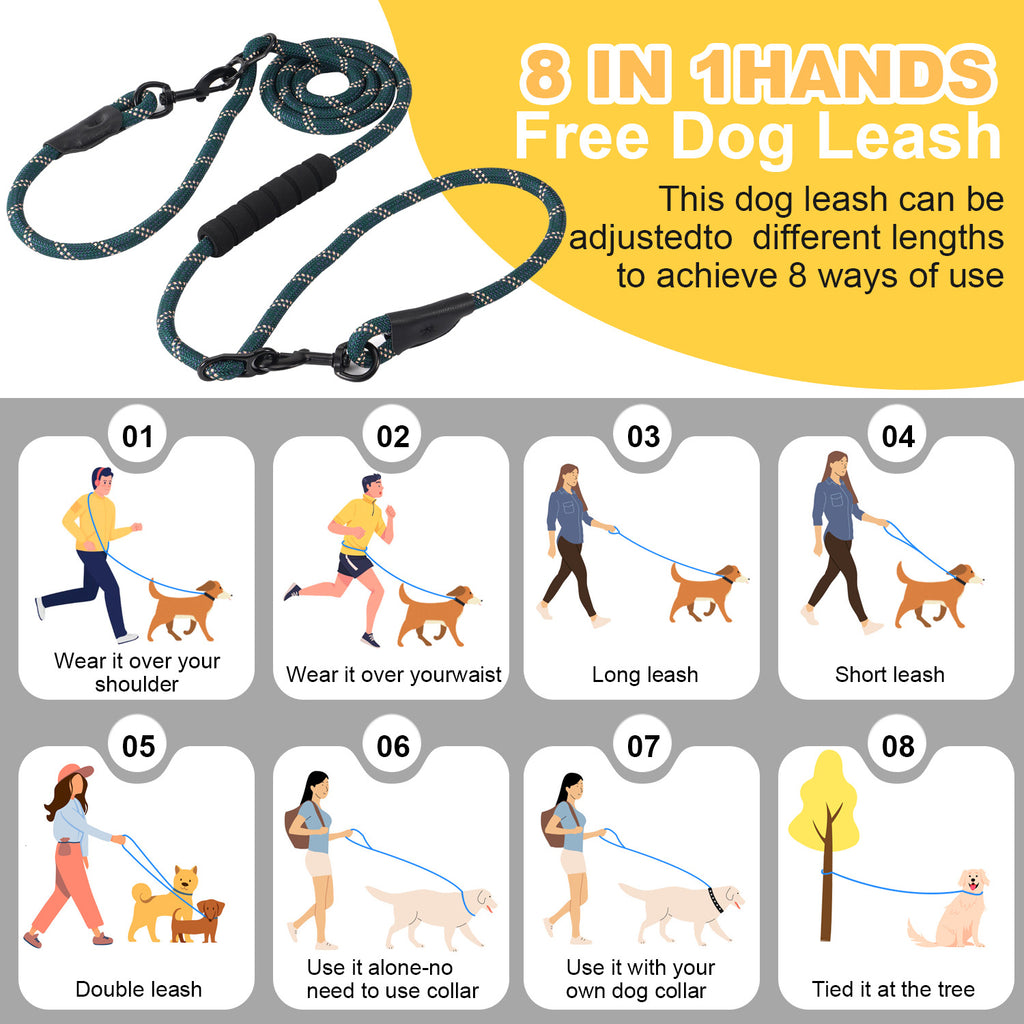 Leash de chienOne-to-deux P-style Double Lead