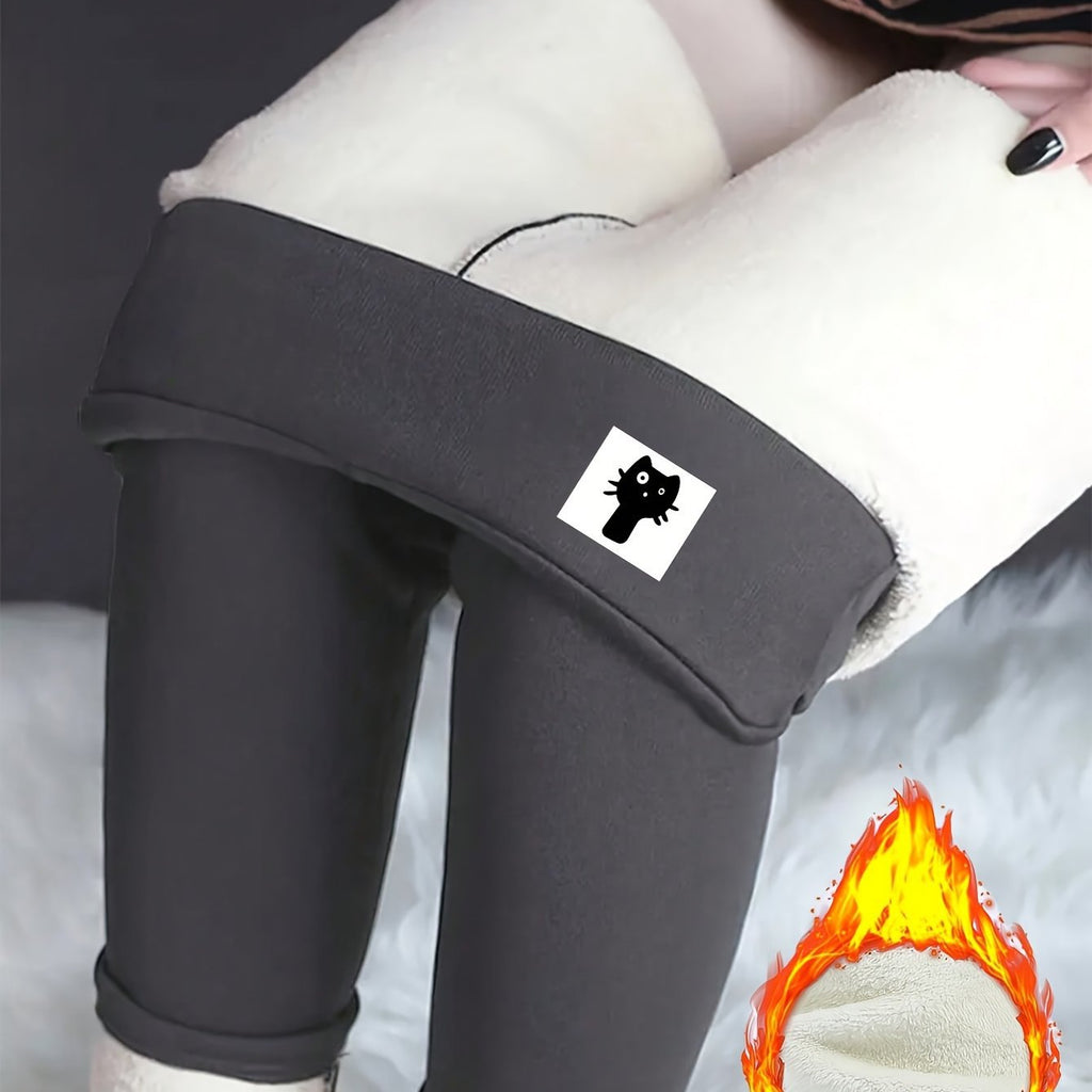 Leggings de chat brodés à haute couture pour femmes