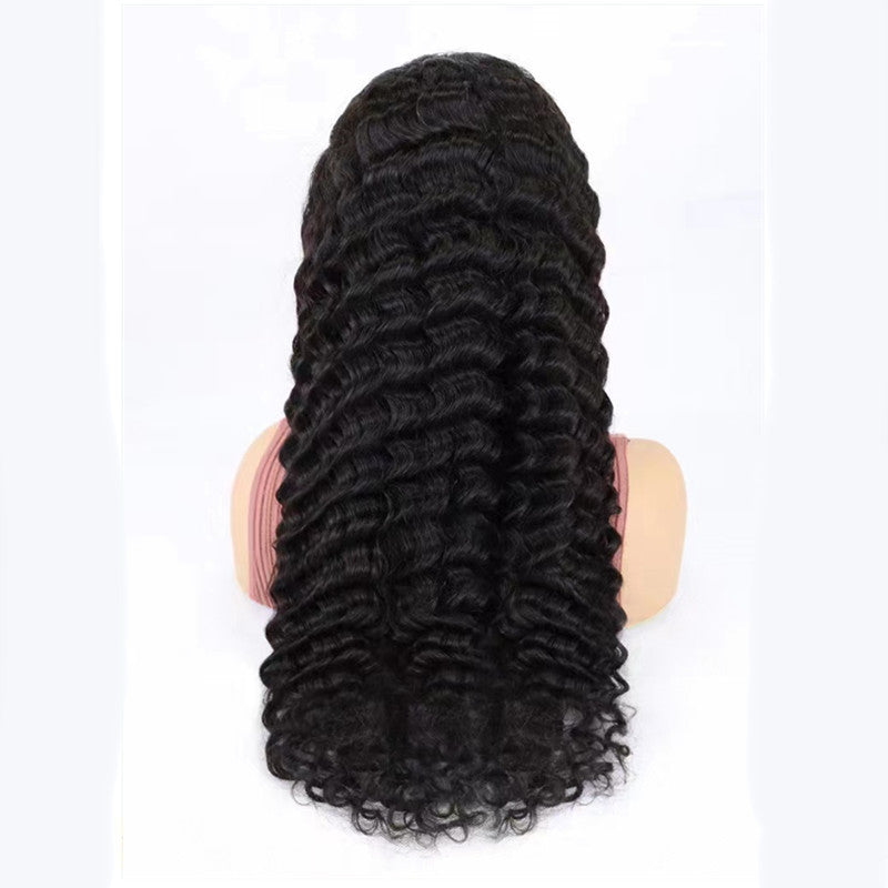 Deep Wave Dentelle Perruque avant Cheveux humains
