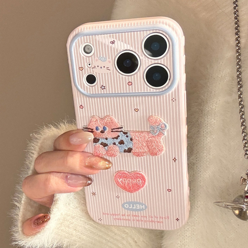 Splashproof Scratched Cat Phone Case