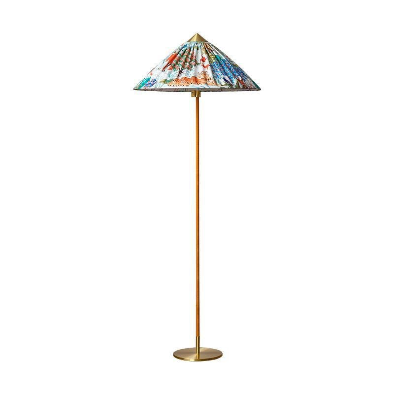 Lampe de sol en rotin tendance et créative