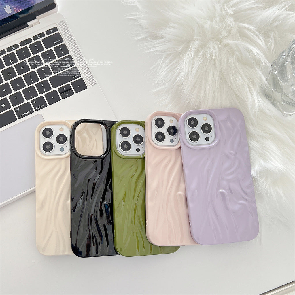 Boîtier de téléphone en silicone de haute qualité en couleur solide