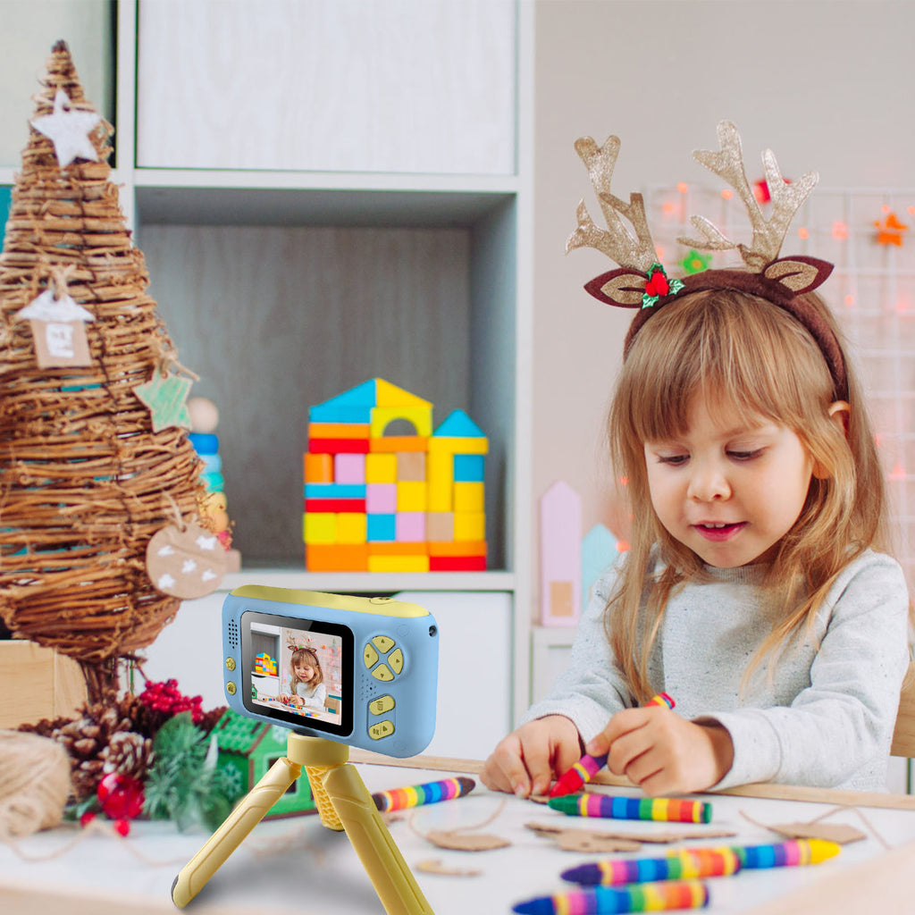 Caméra numérique 1Pc Kids avec objectif Flip Enfants Vidéo Caméscope Jouet de Noël Gif
