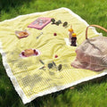 Tapis de pique-nique jaune en nappe de plein air