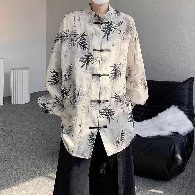 Chemise vintage mode pour homme casual