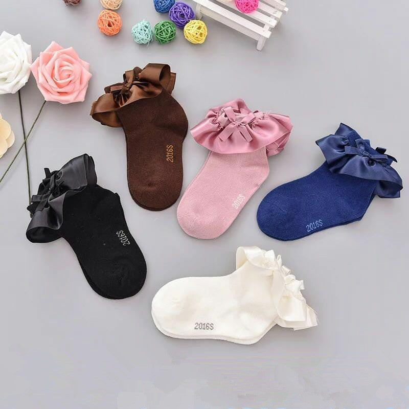 Princess chaussons de filles version coréenne de satin chaussons courtes