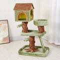 Maison des arbres de chat entièrement en un ciel