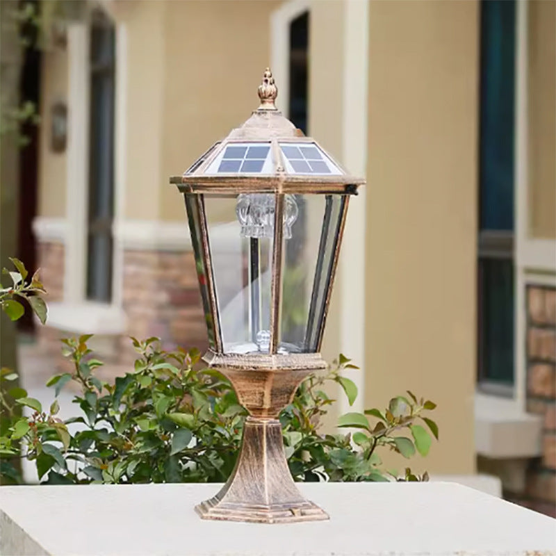 Lampe solaire à pilier extérieur étanche