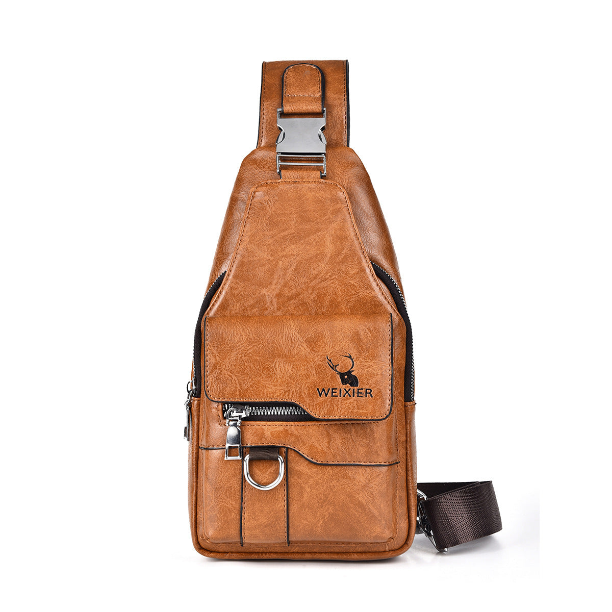 Sac poitrine homme Retro facile assorti Grande capacité étanche