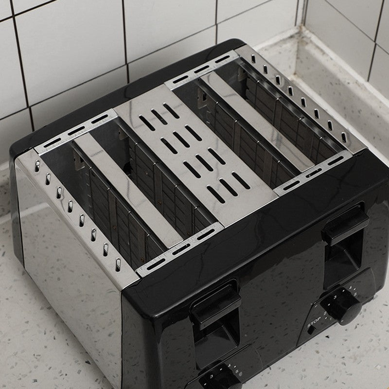 Toaster 4 Slice Steel Variable Defrost Reheat Extra Wide Slot