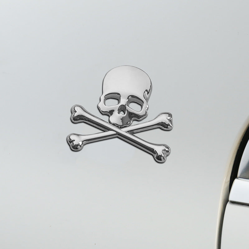 Car Personnalité en métal Sticker de crâne d'une pièce