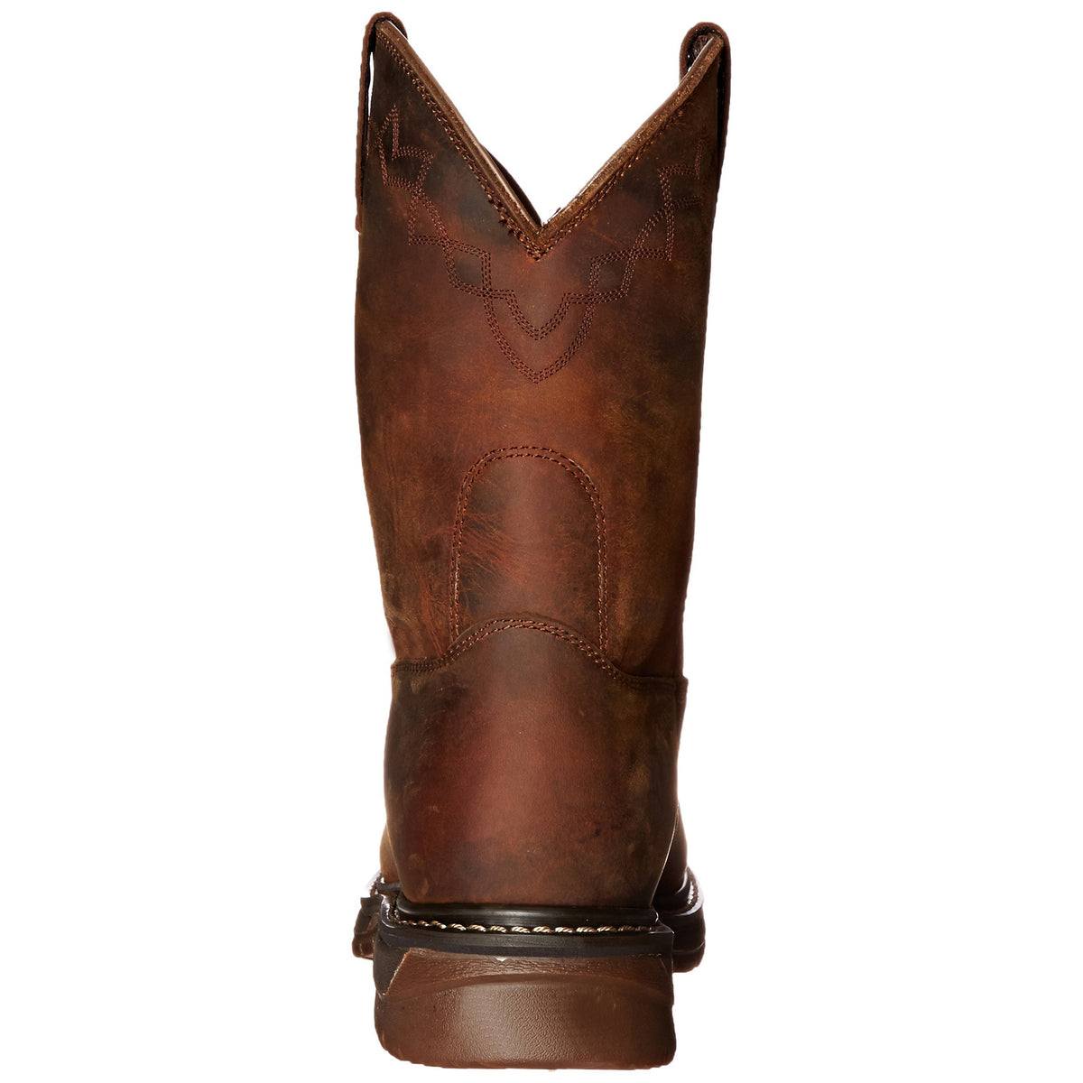 Bottes de moto pour hommes avec des orteils ronds Confortable talons bas carrés et cuffs élastiques