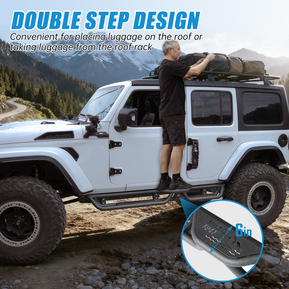 Running boards compatible with Wrangler JL