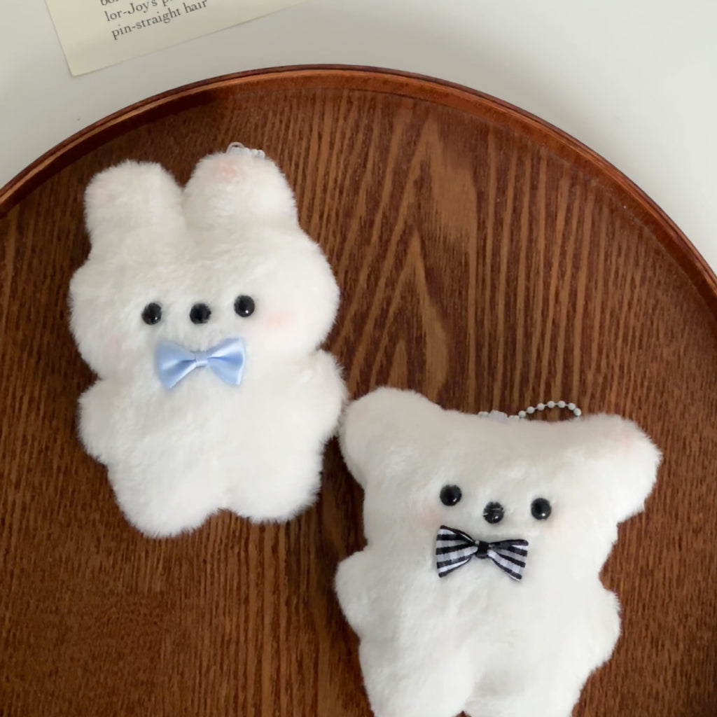 Mignon petit ours peluche charme lapin porte-clés filles sac pendentif