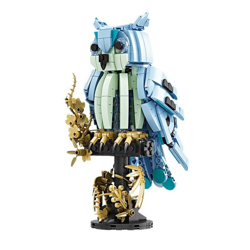 Bâtiment Block Owl lampe de table ornement enfants Assemblage éducatif jouet