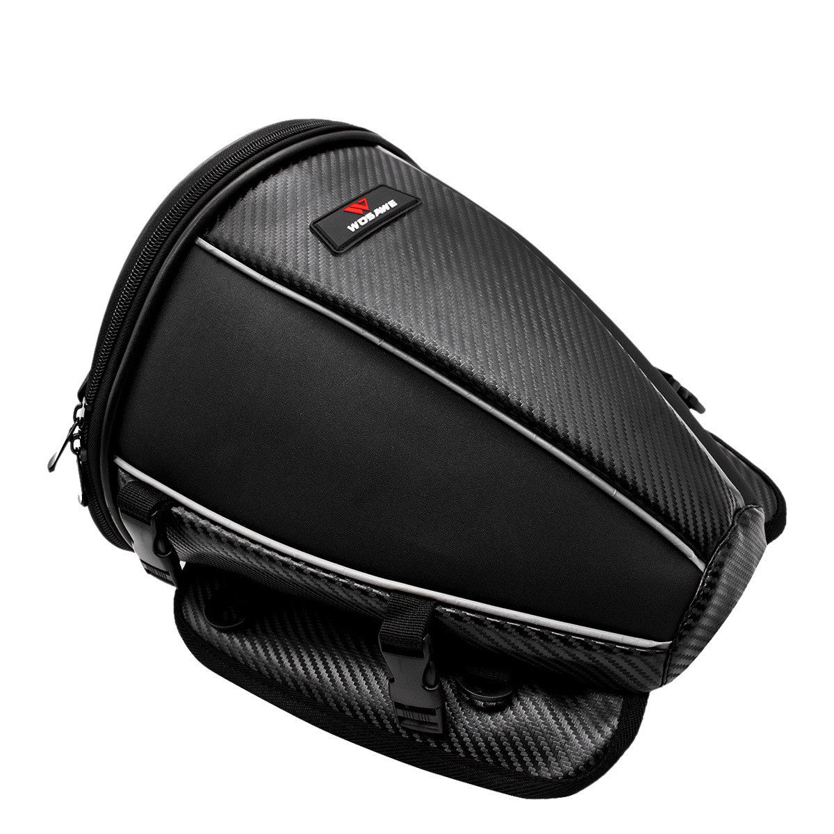 Carburant de moto Siège arrière Tail Side Microfibre cuir multifonctions étanche Cro