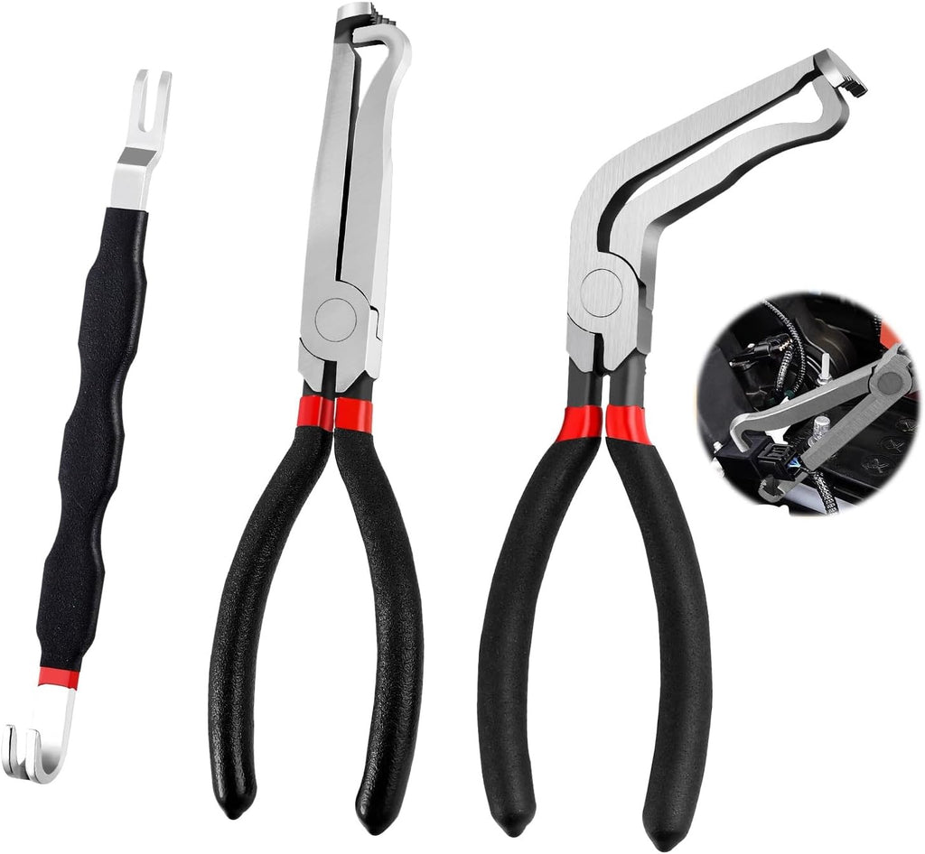 3x Connecteur électrique Déconnecter pinces pour voitures Automotive Plug Removal Tool