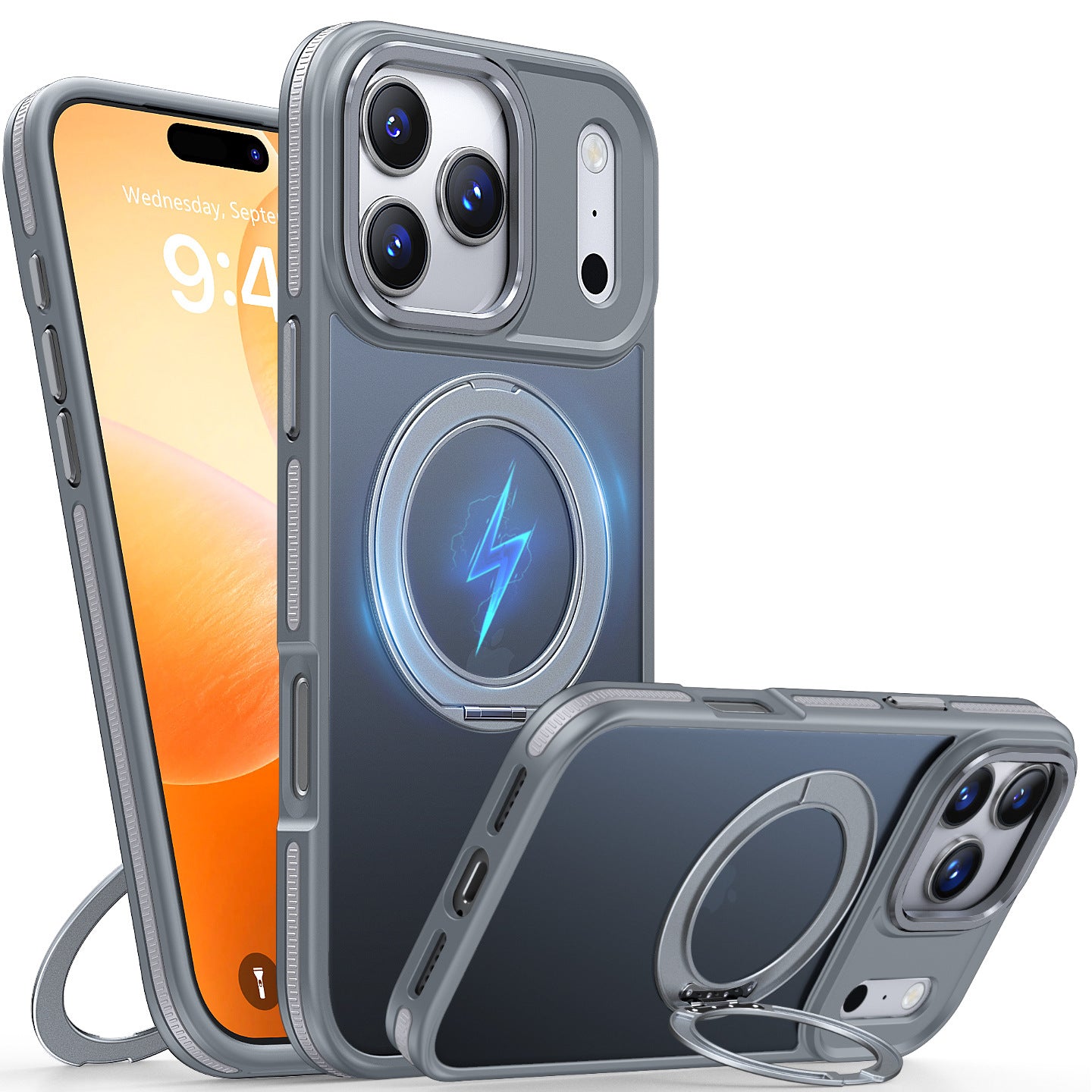 Boîtier de téléphone magnétique avec support