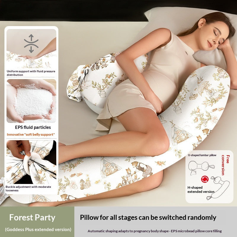 Oreiller de grossesse pour support du dos Oreiller de corps en forme de U Belly pour confortable