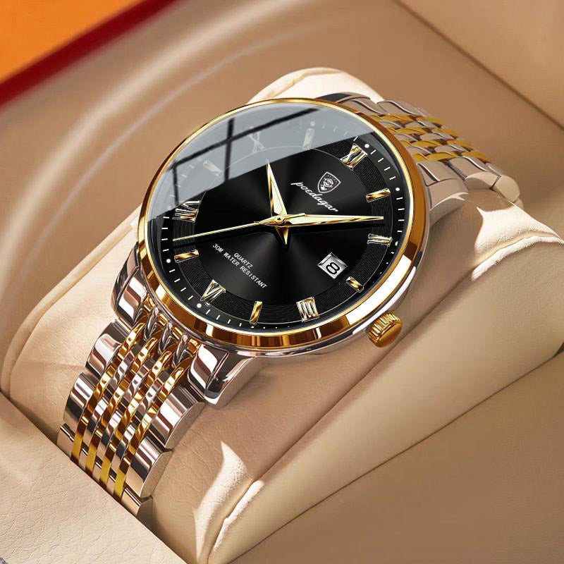 Montres Homme Imperméable Calendrier lumineux Montres Quartz