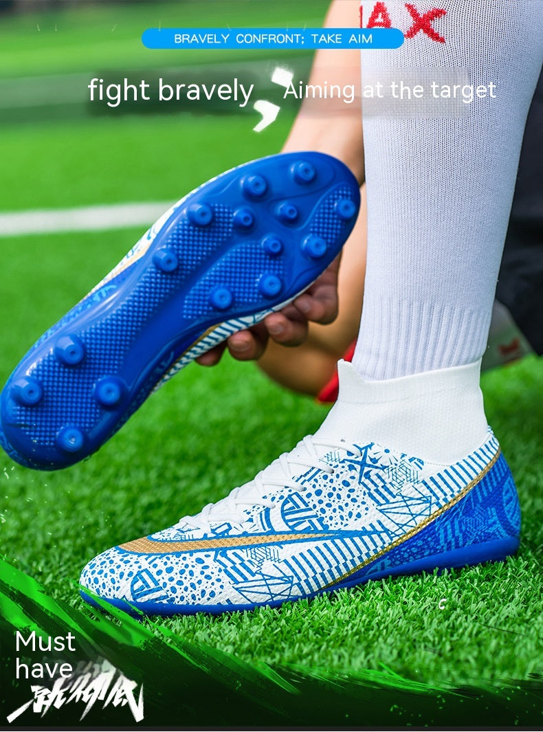 Chaussures de football au sol haut de gamme sport respirant